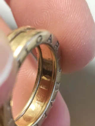 Anillo Bulgari Bzero1 Oro 18k talla 51 con factura