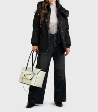 Michael Kors Plumífero Negro Mujer