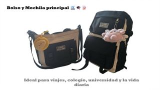 Set NOIRÉ: Mochila, Bolso y Estuches