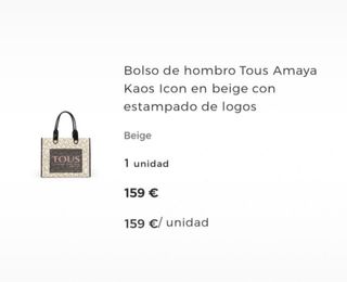 Bolso Tous Amaya Beige y Marrón