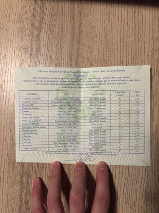 Historia Moneda Española Plata 925