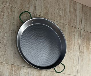 Paellera 42cm acero pulido