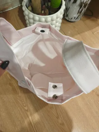 Bolso rosa bebé con mariquita