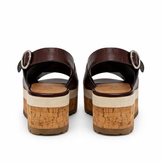 Sandalias plataforma Efecto cocodrilo cosi nuevas