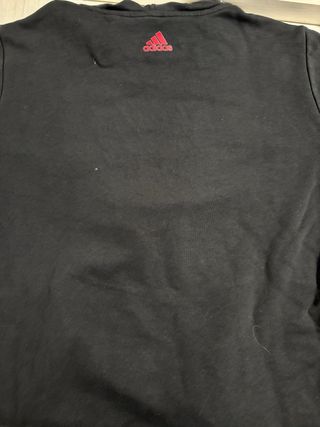 Sudadera Adidas Negra con Logo rojo