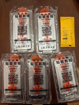 5 Protectores Pantalla iPhone 13 Pro Max y 14 Plus