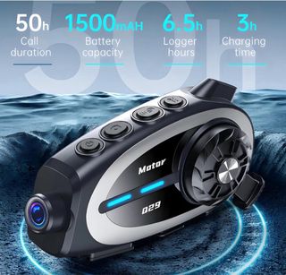 Auriculares Casco Moto 1080P HD Intercomunicador