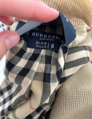 Abrigo Burberry Beige y Marrón
