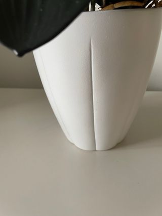 Orquídea Artificial Vaso Branco