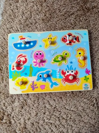 Puzzle madera mar Montessori