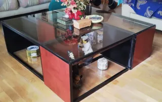 Muebles salón Boisserie de pino macizo, veta Sonia