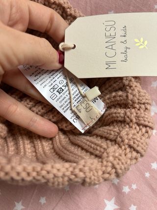 Gorro canalé Mi Canesu pompón