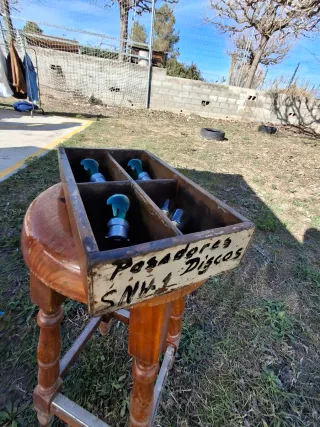 Caja organizadora de madera antigua