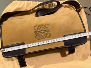 Bolso Loewe ante y piel marrón beige