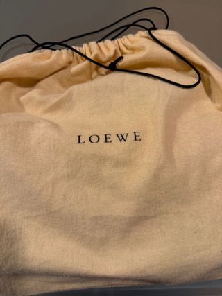 Bolso Loewe ante y piel marrón beige