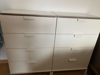2 Cajoneras Ikea Blancas Madera