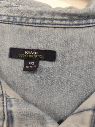 Camicia jeans Kiabi uomo manica corta