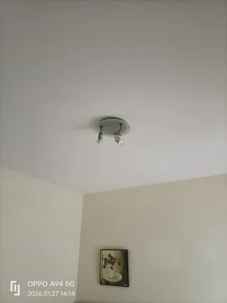 Lámpara de techo cristal y metal