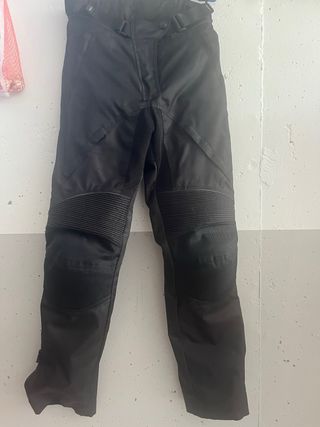 Traje de moto negro mujer