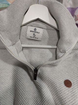 Jersey Springfield cuello alto cremallera XL