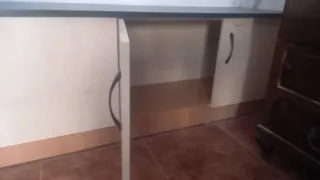 Estanterías de madera modulares color beige