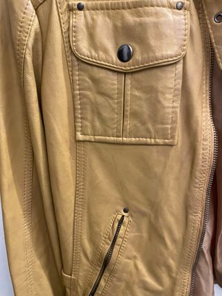 Chaqueta Cuero Amarilla TANERA Talla M