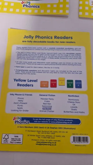 Libros colección Jolly Phonics Nivel 2.