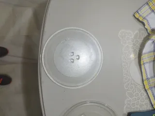 Plato giratorio de microondas de cristal