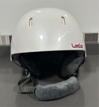 Casco de esquí Wedze blanco mujer