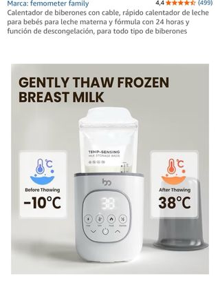 Calienta biberones eléctrico NUEVO SIN USAR