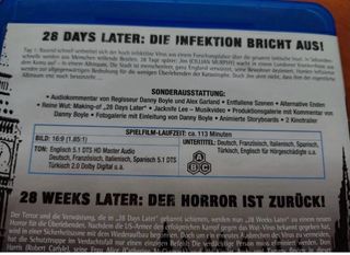 28 Días Después y 28 Semanas Después Blu-ray