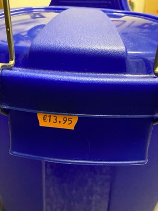 Cubo de basura azul 51L