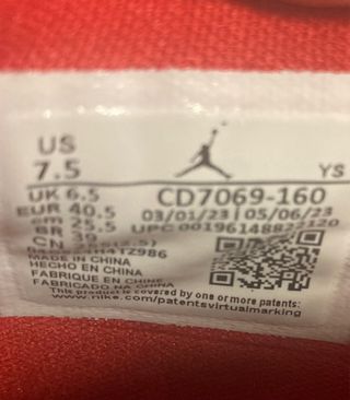 Jordan Legacy 312 Rojo Fuego Bajo Talla 40.5