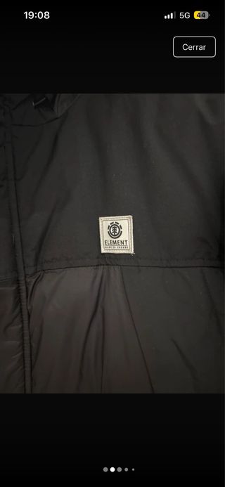 Chaqueta Parka Hombre Element Wolfeboro Polar Negr