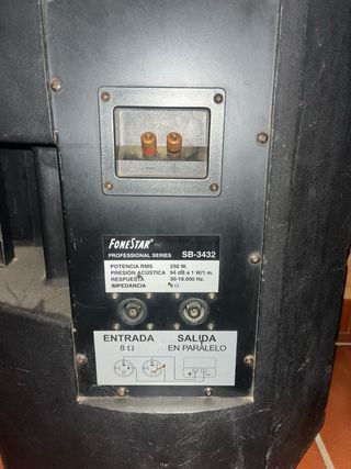 Juego de 2 altavoces grandes negros