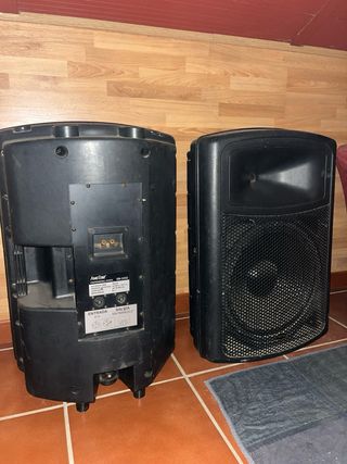 Juego de 2 altavoces grandes negros