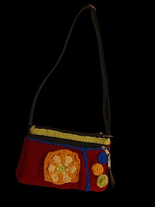 Bolsa Vintage Multicolor Tejida