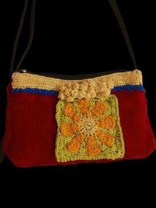 Bolsa Vintage Multicolor Tejida
