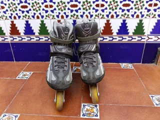Patines Oxelo Talla 40 Gris y Lila