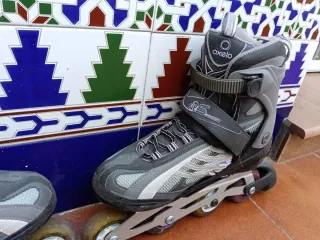 Patines Oxelo Talla 40 Gris y Lila