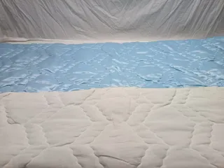 Edredón Vintage Satén Azul 135cm