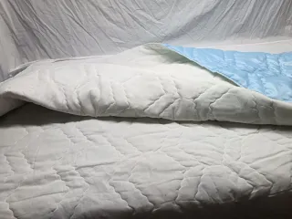 Edredón Vintage Satén Azul 135cm