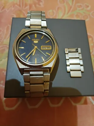 Orologio automatico Seiko 5 Acciaio Blu