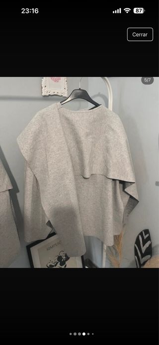 Capa poncho tipo zara poncho bufanda