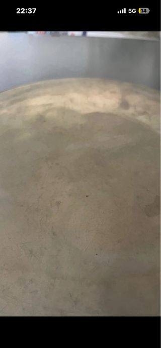 Vassoio Circolare Vintage Metallo