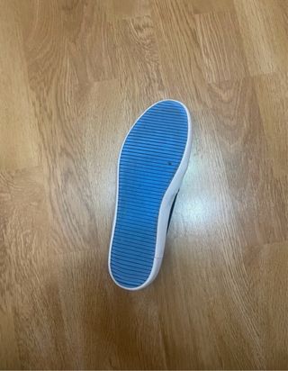 Zapatillas Lona Lacoste Negras y Azules