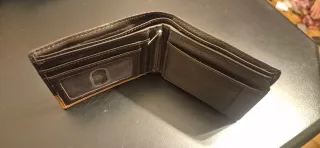 Cartera VOLTER hombre piel negra y marrón