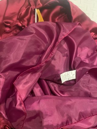 Vestido fiesta morado/rojo