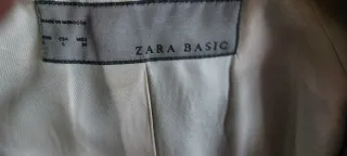 Trenka cuadros Zara beige y gris
