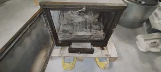 Chimenea leña con 2 ventiladores